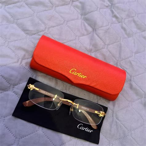 cartier transparent glasses|farfetch cartier glasses.